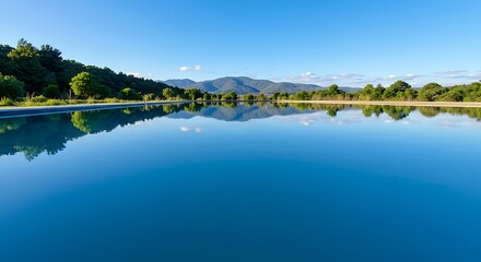 Obraz premium Serene Lake Reflection Stunning Mountain Landscape Photography