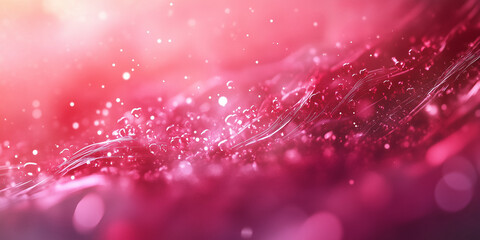 Abstract Pink and Red Heart Background with Cinematic Lighting for Valentine's Day, Generative AI