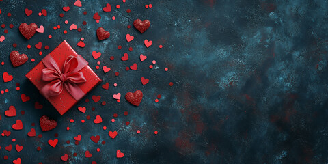 Dreamy Valentine's Day Background with Heart Bokeh and Soft Lighting, Generative AI
