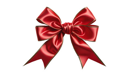 Fototapeta premium Elegant Red Ribbon on Transparent Background