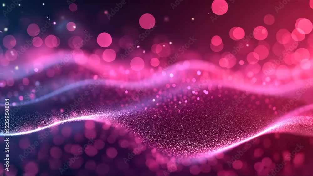 Poster pink and purple background with a lot of sparkles. the background is very colorful and the sparkles 