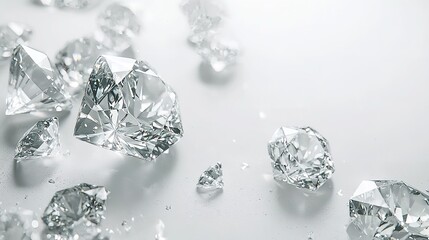 Diamond sparkles. Big Blue Diamond with Glowing Rays and place for Your text. 3D Rendered Shiny Diamond in Brilliant Cut.