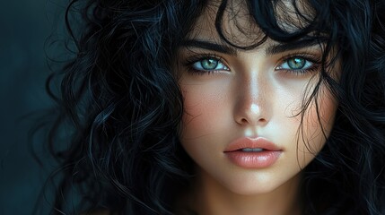 Fototapeta premium Portrait of a beautiful woman.