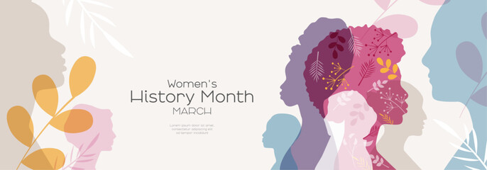 Women's History Month banner.