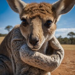 Obraz premium kangaroo in zoo