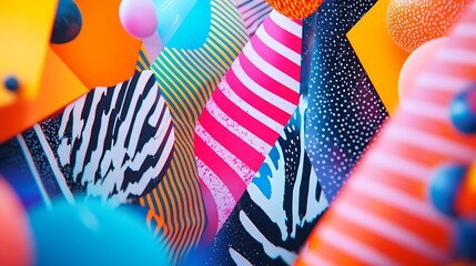 Obraz premium Abstract colorful geometric shapes