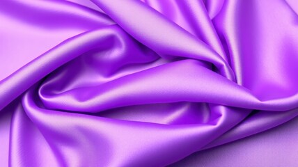 Obraz premium Vivid Elegance: The Allure of Purple Silk Fabric Luxurious Textures: Embracing the Beauty of Satin Colorful Drapery: The Richness of Purple Textiles