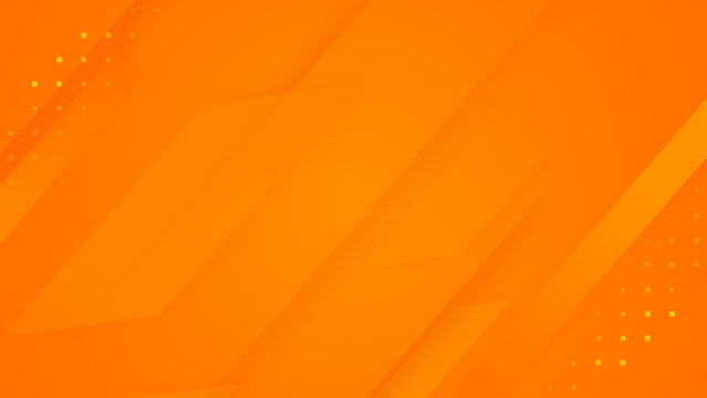 Orange yellow dynamic creative background. Abstract geometric modern illustration. Business sport layout cover. Full color gradient orange template design. Red sunny trendy banner with diagonal lines
