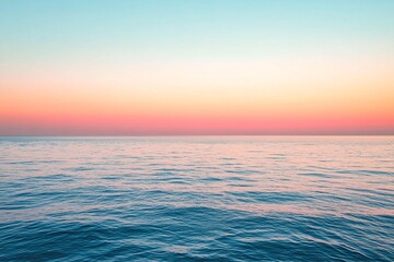 Obraz premium Serene Ocean Sunset Peaceful Waterscape