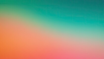 Obraz premium Abstract vibrant in orange mint color gradient background 1