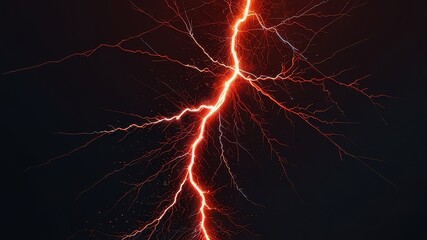 A red lightning bolt. Generative AI 