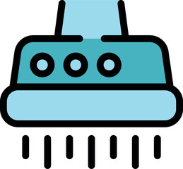 Obraz premium Hair dryer blowing warm air, ideal for hairdressers and beauty salons