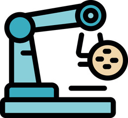 Robotic arm lifting microchip, symbolizing automation and precision in modern manufacturing processes