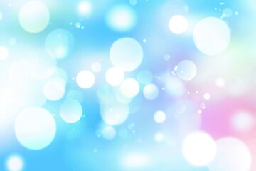 Obraz premium Soft and Dreamy Blurred Background in Pastel Blue and Pink with Bokeh Effect for Use in Various Creative Projects and Designs