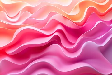 Abstract Pink and Orange Wave Pattern Background