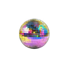Obraz premium Colorful Disco Ball Reflecting Light in a Vibrant Nightclub Scene