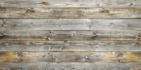 Fototapeta premium Weathered Horizontal Wooden Planks Showing Grain Patterns and Knots
