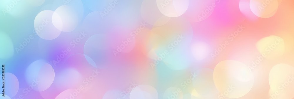 Aufkleber colorful and pastel background with soft blurry bokeh effect for creative and artistic use in graphi