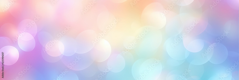 Poster soft colorful pastel background with dreamy bokeh effect for creative projects and designs in variou