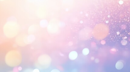 Obraz premium Soft and Dreamy Pastel Background with Light Bokeh Effect in Pink and Blue Shades for Creative Design Projects and Visuals