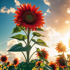 sunflower in the sky
