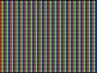 Pattern of RGB pixels 