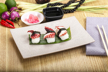 Japanese cuisine - sushi with octopus