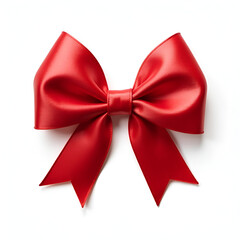 Fototapeta premium Holiday Elegant red Beautiful Bow For Gifts And Decorations,