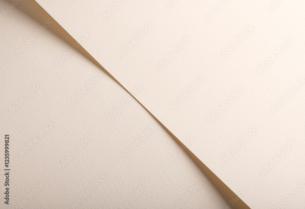 Poster A beige paper background with soft tones, gentle curves, and subtle shadows, creating a minimalist and natural aesthetic. The neutral color palette enhances its warm and soothing composition, making