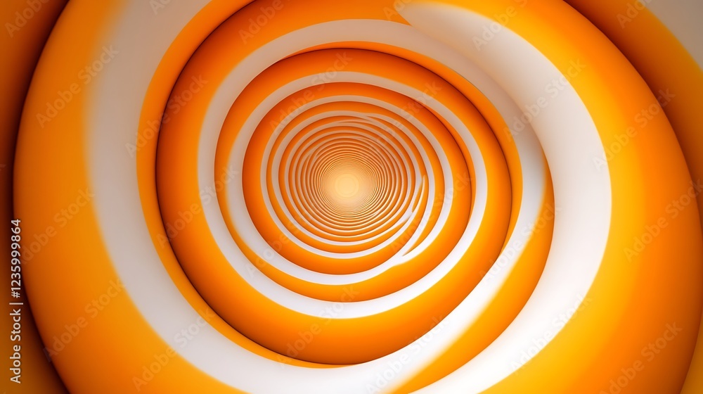 Aufkleber abstract spiral tunnel design, vibrant colors, possible use for digital art or background