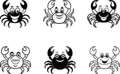 Cute cartoon Carb vector illustration, Cute Carb silhouette vector art, Cute Carb line art vector