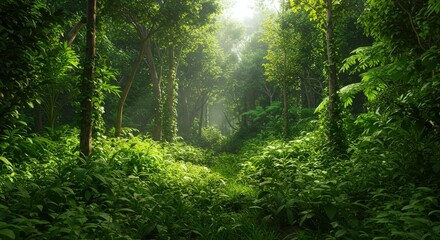 Fototapeta premium forest in the morning