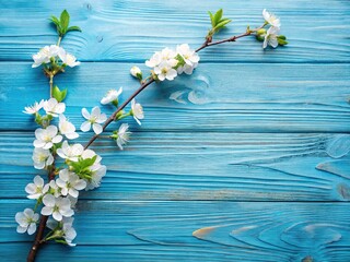 Cherry Blossom Spring Background with Copy Space for Card or Menu