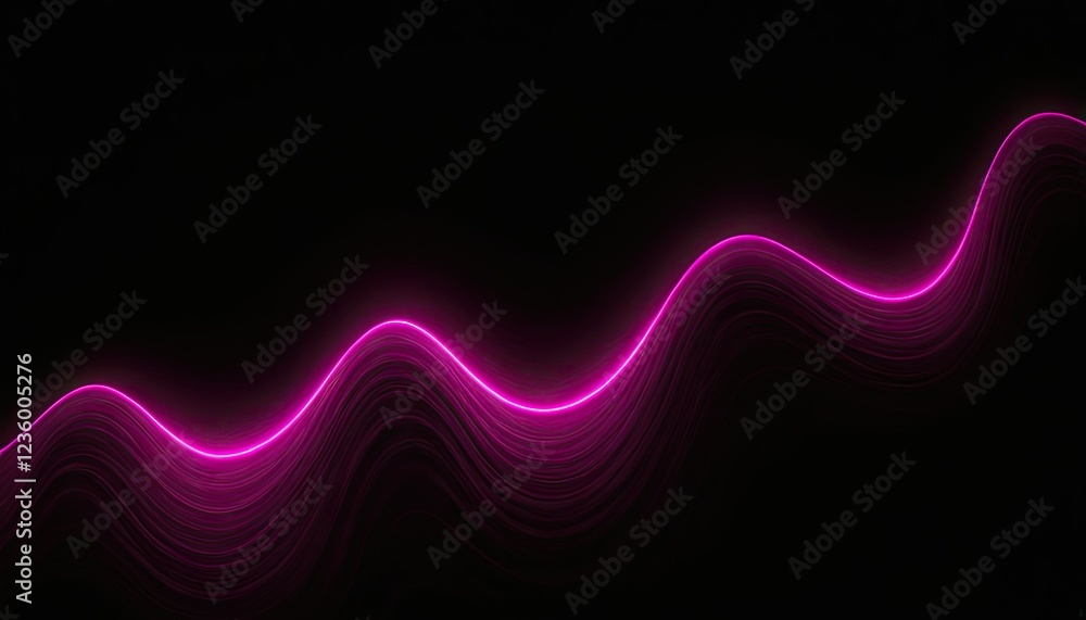 Aufkleber multilayer circular magenta soft steam effect is required the background is black side view realisti