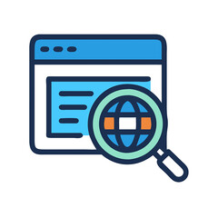 SEO Performance Icon - Isolated Illustration for Search Engine Rankings and Online Success