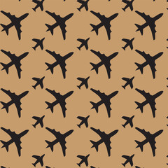 pattern with airplanes