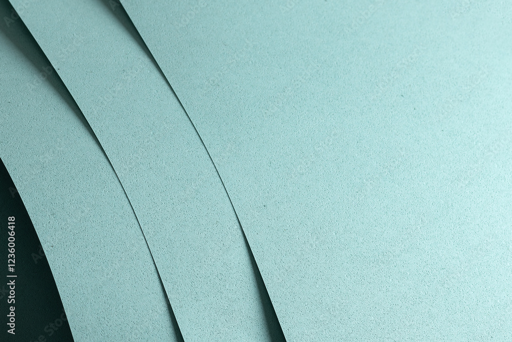 Poster blue paper texture with a punched, perforated pattern, featuring soft pastel tones and a matte finis