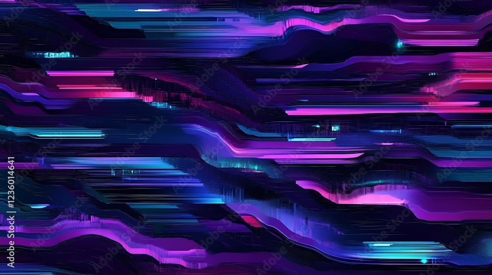 Poster abstract digital art background, vibrant colors, futuristic patterns. possible use desktop wallpaper