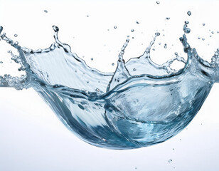 Obraz premium Fresh water splash isolated on white