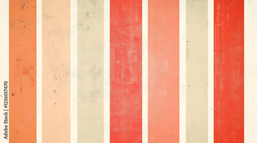 Aufkleber Abstract colorful striped background with vintage texture. Possible use Graphic design element