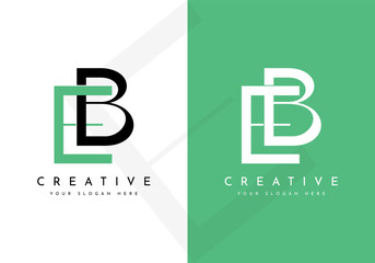 Monogram EB logo design, creative letter logo