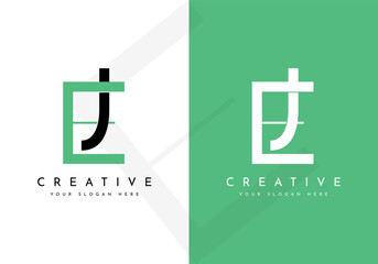 Monogram EJ logo design, creative letter logo