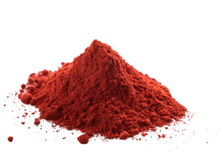 pile of paprika powder isolated on transparent background 