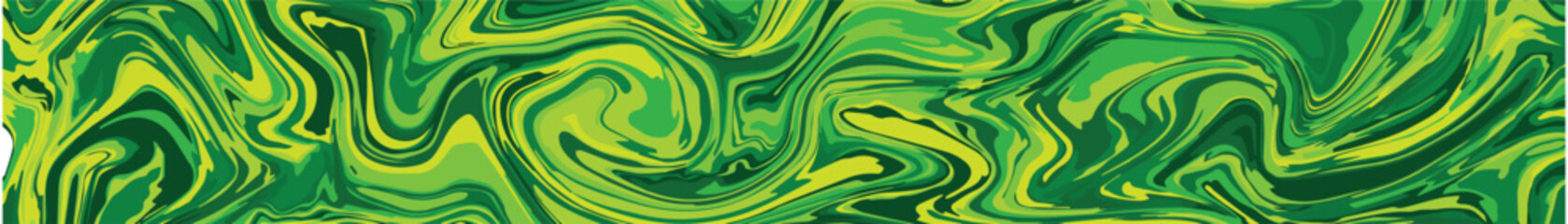 Psychedelic vector abstract random liquid pattern green vibrant color theme