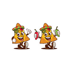 Nacho mascot character logo