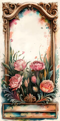 frame of roses