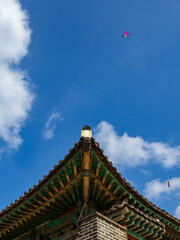 Kites flying in Suwon Hwaseong