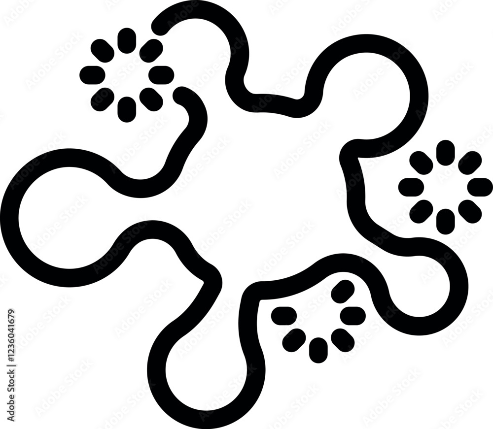 Poster virus attacking cells, causing inflammation and triggering an immune response