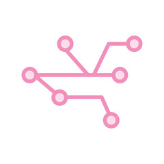 Neural Network lineal color icon, vector, pixel perfect, illustrator file 
