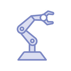 Robot Arm lineal color icon, vector, pixel perfect, illustrator file 
